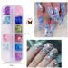 Kalolary Nail Art Kit with Butterfly Sequins, Dried Flowers, Foil, Shavings, Rhinestones, Tweezers, and Picker Pencil - DIY Female Nail Decoration - Buy Online on GoSupps.com