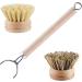 Dish Brush with Handle Dish Brush 1 Set Dish Scrub Brush Includes 1 Handle & 2 Replaceable Brush Head Kitchen Scrub Brush for Pot Sink Stove Dishes - Buy Online on GoSupps.com