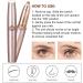 Buy Painless Electric Eyebrow Trimmer - LED Light & Rose Gold - Ideal for Face Bikini Arms & Legs - Buy Online on GoSupps.com