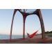 Grand Trunk Double Parachute Nylon Hammock in Blue/Orange - Lightweight, Packable, & Comfy | Indoor/Outdoor Use - Buy Online on GoSupps.com
