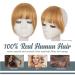 BARSDAR Clip in Bangs 100% Human Hair Extensions - French Dark Golden Blonde Bangs for Women - Buy Online on GoSupps.com