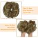 Curly Messy Bun Hair Piece Scrunchie Extension | Ash Blonde Mix Ginger | Updo Hairpiece for Women | Synthetic Chignon Ponytail Accessory - Buy Online on GoSupps.com