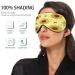 WELLDAY Yellow Checked Sunflowers Sleep Mask - Adjustable for Men and Women - Buy Online on GoSupps.com