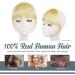 BARSDAR Clip in Fringe 613# Bleach Blonde - 100% Real Human Hair Bangs Extension for Women - Washable/Dyeable Neat Bangs - Pack of 1 - Buy Online on GoSupps.com