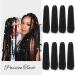 8 Packs Passion Twist Hair 18 Inch Water Wave Crochet Hair for Black Women Long Bohemian Crochet Braids Passion Twist Crochet Braiding Hair Extensions (18 Inch, 1B) 18 Inch (Pack of 8) 1B