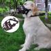 Jyhy Silicon rubber basket muzzle for dogs anti-chewing bite barking soft adjustable breathable safety mask for small medium-sized dog mouth cover black 6 6#(38-43cm) black