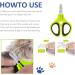 OneCut Nail Clippers for Pets - Professional Cat & Kitten Claw Trimmers - Ideal for Small Dogs & Puppies - Updated Green Design - Buy Online on GoSupps.com