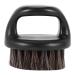 Sadkyer 1 piece set ring design hair brush men shaving brush plastic portable haircut bears Bart brush salon face cleaning shaving brush (black)