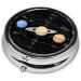 Exploring The Solar System Round Pill Box | 3 Compartment Portable Travel Medicine Organizer | Mini Decorative Vitamin Holder - Buy Online on GoSupps.com
