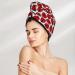 Floral Doodle Ladybird Love Microfiber Hair Towel - Super Absorbent Coral Velvet Wrap for All Hair Types - Quick Dry Hair Cap for Women - Buy Online on GoSupps.com