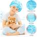 Arqumi Kids Silk Satin Bonnet 2Pcs Set - Soft Adjustable Night Cap for Baby to Teens in Black & Blue - Buy Online on GoSupps.com