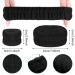 WLLHYF Spa Headband and Wrist Washband Set - Microfiber Shower Head Wraps for Women and Girls - Adjustable and Prevents Liquid Spills - Black - Buy Online on GoSupps.com