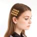 Kakaco Vintage Hair Clips Barrettes Coin Bobby Hair Pin Fashion Hair Accessories for Women and Girls (Pack of 3) (Gold)