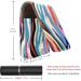 Travel Lipstick Organizer Case | Portable Makeup Bag with Mirror | Colorful Zebra Texture Art Pattern - Shop Now - Buy Online on GoSupps.com