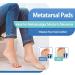 Metatarsal Pads for Men & Women | Gel Cushions for Foot Pain Relief - Ideal for Metatarsalgia & Morton s Neuroma - Comfortable Fabric Sleeves - Beige - Buy Online on GoSupps.com