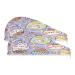 Cute Sticker Cartoon Dry Hair Cap 2 Piece Quick Drying Towel Set with Button Headband Super Absorbent Soft & Comfortable