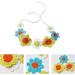 amangul Ethnic Crochet Headband Bohemian Bandanas Headpiece Knitting Flower Tiaras Wide Hairband Women Gypsy Fashion Accessory - Buy Online on GoSupps.com