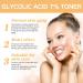 Glycolic Acid 7% Exfoliating Toner 7% Glycolic Acid Toner for Acne Prone Skin Glycolic Acid 7% Toning Solution for Blemishes and Acne Face Toner for Oily Skin Hydrating Toner Minimises Pores - Buy Online on GoSupps.com