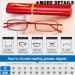 Compact Anti Blue Light Reading Glasses - 2 Pairs Red 1.5x | Portable Slim Pocket Readers with Clip Tube Case - Shop Internationally - Buy Online on GoSupps.com