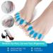 Toe Spacers & Separators for Overlapping Toes - Bunion Correctors & Gel Foot Aligners - Women's Toe Stretchers & Straighteners in Blue - Buy Online on GoSupps.com