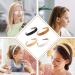 Vin Beauty 4 Pack Solid Leather Headbands for Women - 1 Wide Non-slip Headband - Elegant PU Hair Accessories in Dark Orange, Black, Beige, White - Buy Online on GoSupps.com