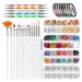 Topyond Complete Nail Art Tool Set with Double Head Rhinestone Drill Pen Nail Brushes and DIY Manicure Painting Accessories