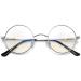 Joopin blue light filter glasses men round glasses computer glasses bluuna filter gaming glasses bluelight filter pc glasses with metal frame A22-Sliber transparent anti-blue light like the pictures