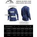 Merino.tech Men's 100% Merino Wool Base Layer - Long Sleeve Thermal Shirt in Windsor Blue | Lightweight, Midweight, Heavyweight | Size 3XL - Buy Online on GoSupps.com