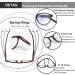 EYEURL 4-Pack Small Round Reading Glasses - Blue Light Blocking TR90 Eyeglasses for Men & Women - Neck Hanging 1.5x Readers - Buy Online on GoSupps.com