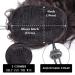 Yeeshedo Black Ponytail Hair Extensions - Long Wavy Braids with Brown Highlights | Natural Afro Curly Clip-In Wigs for Dark Brown & Blond Hair - Buy Online on GoSupps.com