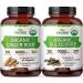 Zazzee USDA Organic Gut Health Support Bundle | 20:1 DGL Licorice Root Plus 20:1 Ginger Root Capsules | Non-GMO Vegan & ISO Lab Tested