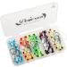 Dovesun Painted Jig Heads with Glowing 3D Eye Ball for Walleye, Bass, Crappie | Assorted Fishing Jig Hooks 1/8oz - 40pcs - Buy Online on GoSupps.com