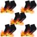Herefun Self-heating Socks 5 Pairs Foot Warmer Socks Winter Thermal Socks Heated Socks Heated Socks Black2