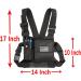 LUITON Radio Chest Harness with Reflective Strips - Two Way Radio Vest Holder for Motorola/Midland/Kenwood/Baofeng/Retevis - Black - Buy Online on GoSupps.com