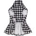 Cuteebone Houndstooth Dog Dress with Turtleneck | Puppy Skirt Costume & Pet Outfit | Perfect Birthday Gift for Dogs - Buy Online on GoSupps.com