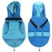 Mosucoirl dog coat waterproof with dishes waterproof dog coat dog coat with a hooded dog rain coat with reflective windproof rain jacket waterproof for small medium-sized dogs xl blue