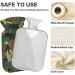 Naanle Animals Military Camouflage Hot Water Bottle - 2L Transparent for Heat & Cold Therapy | Pain Relief for Bed Hands & Feet - Buy Online on GoSupps.com