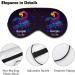 Scorpio Zodiac Constellation Sleep Mask - Adjustable Eye Cover for Sleeping - Blocks Light for Night Travel and Naps - Men and Women - Buy Online on GoSupps.com