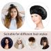 2-Piece Satin Hair Hood Set | Double-Sided Soft Bonnet & Sleeping Caps for Women & Girls - Breathable Black Sleep Hat - Buy Online on GoSupps.com