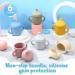 6 Pcs Silicone Sippy Cups for Babies Over 6 Months | Spill-Proof Training Cup with Handles and Spout Lid | 5oz Toddler Cups | Easy-to-Grip, Dishwasher and Microwave Safe - Buy Online on GoSupps.com