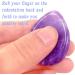 DUQGUHO 1.7 Amethyst Worry Stone - Natural Healing Crystals for Anxiety Relief | Reiki Energy Pocket Stone - Buy Online on GoSupps.com