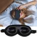 Eye Masks for Sleep Women & Men - Blindfold 3D Sleep Mask - Weighted Eye Mask for Sleeping - Night Mask Sleep Masks for Women - Eyemask Silk Sleeping Mask - Airplane Essentials Satin
