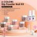 Lavender Violets 12 Pcs Dip Powder Nail Kit Starter 6 Colours Nude Pink Neutral Skin Dipping Powder System Liquid Set with Base & Top Coat Activator for French Nail Art Manicure Salon Home DIY M204 - Buy Online on GoSupps.com