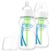 Dr. Brown's Options Wide Neck Glass Bottles 2 Pack Clear 9 Ounce