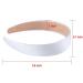 SIQUK 36 Pack White Satin Headbands 1 Inch Wide - Non-slip DIY Headbands for Women - Buy Online on GoSupps.com