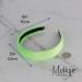 Neon Green Velvet Headband - 1 Inch - Motique Accessories - Buy Online on GoSupps.com