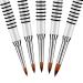 Accmor 3D Acrylic Nail Brush - Kolinsky Bristle, Size #2 - Non-Slip Handle - Silver Metal - Pack of 1 - Buy Online on GoSupps.com