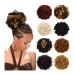 Hair Bun Hairpiece for Women Dreadlocks Bun Afro Puff Drawstring Ponytail Hair Bun Hairpieces Braided Chignon Faux Loc Braids Buns Synthetic Clip in Hair Extensions for Women Hair Chignons(99JHBUGH350