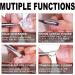 3-in-1 Cuticle Remover & Pusher Tool for Gel Polish Removal - Silver Set - Buy Online on GoSupps.com
