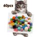 PietyPet 60 Pack Cat Toy Set: Spiral Springs, Sparkle Balls, Crinkle Balls, Mouse Toy, Springs, Pom Pom Balls - Buy Online on GoSupps.com
